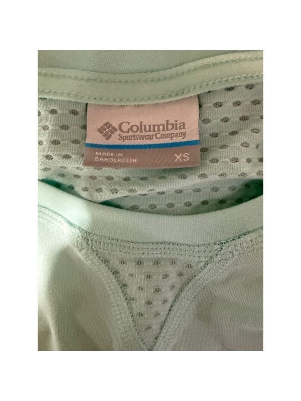 Women's Columbia Long Sleeve Shirt XS Green - Picture 3 of 5